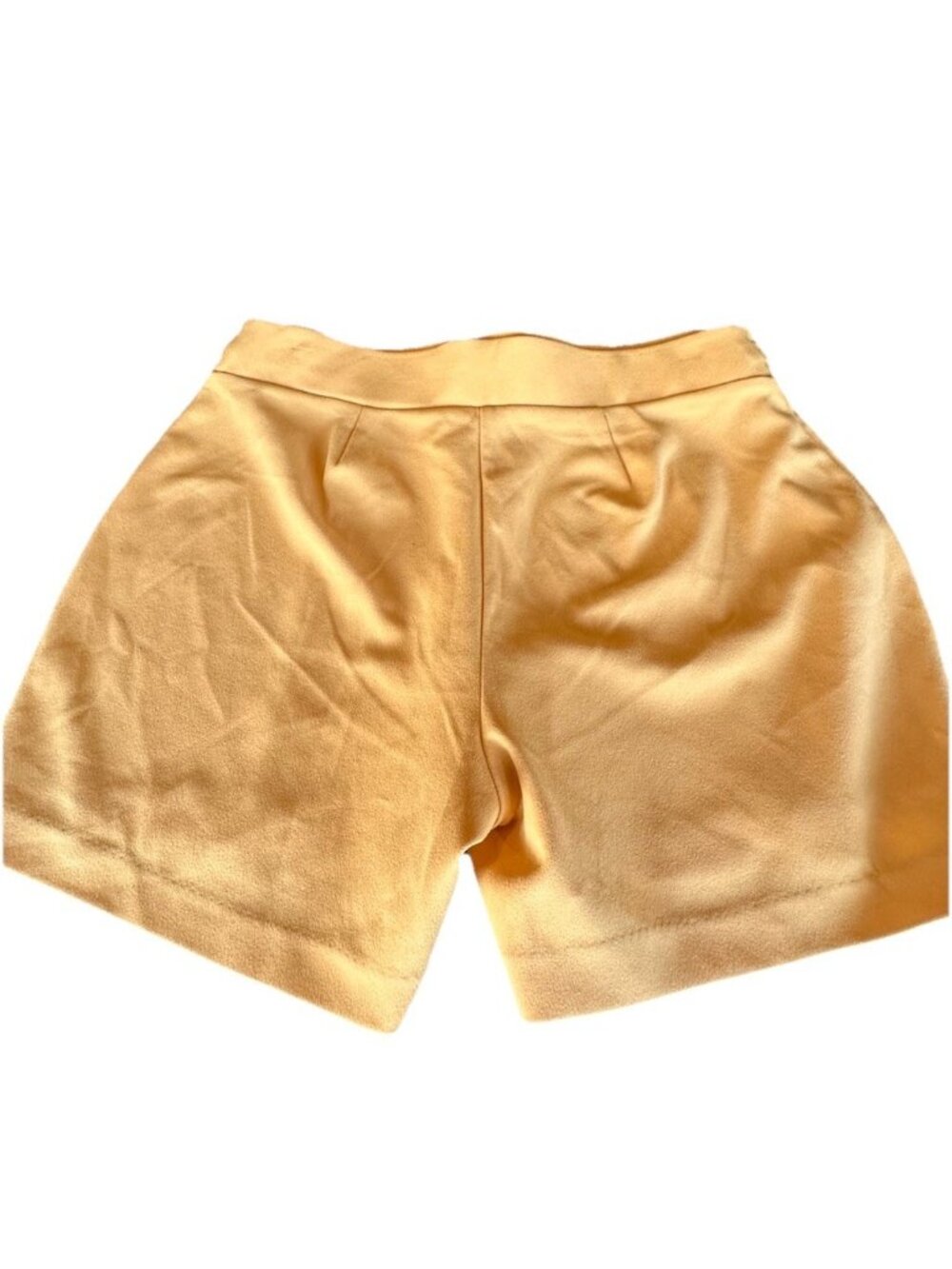 NYCC New York Clothing Community Mustard Yellow Bermuda Shorts Cute Tie Size 8
